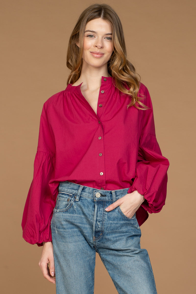 Emory Blouse in Raspberry
