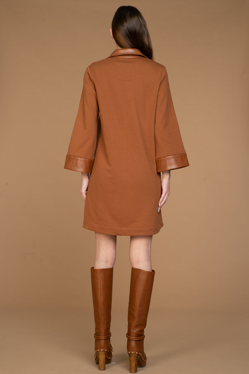 Taylor Dress in Chocolate Knit
