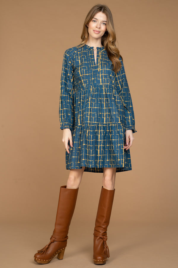 Waverly Dress in Off the Grid Midnight
