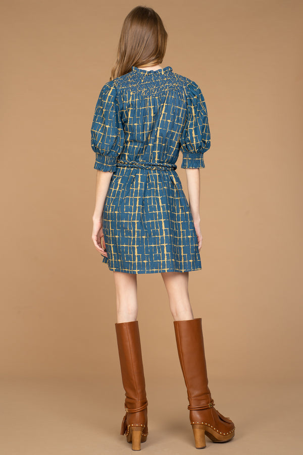 Bea Dress in Off the Grid Midnight