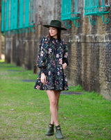 Lucy Dress in Exotica Black