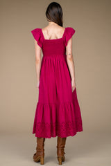 Brooke Dress in Raspberry
