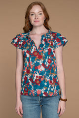 Astrid Blouse in Abstract Floral