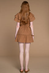 Tinsley Dress in Penny Brown