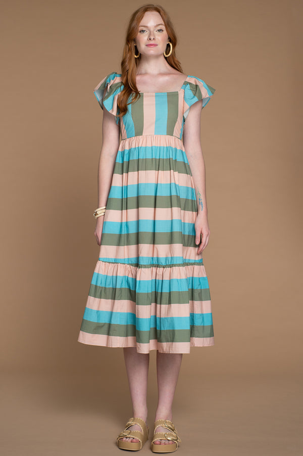 Brooke Dress in Julep Stripe