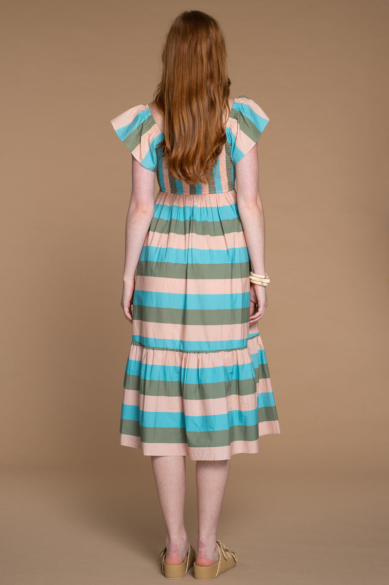 Brooke Dress in Julep Stripe