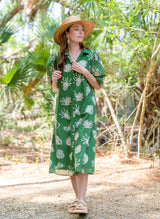 Margot Dress in Treasure Island Agave