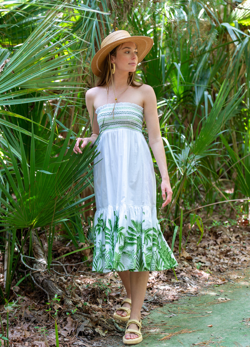Izzy Skirt Dress in Jungle Agave
