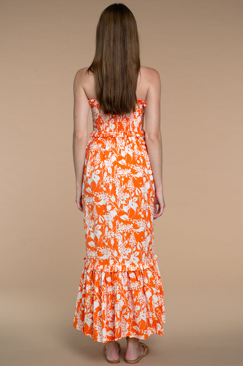 Jane Dress in Spring Shadow Clementine